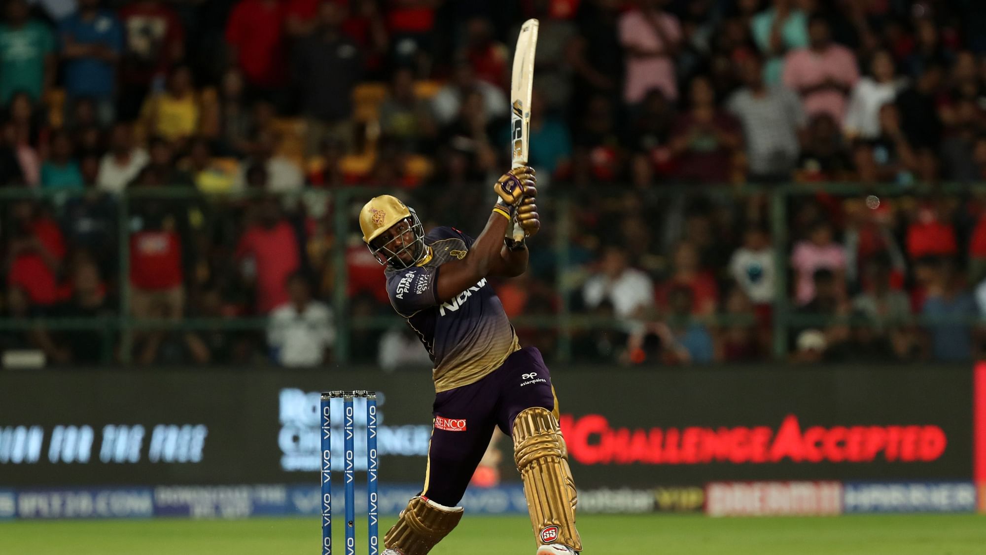 Andre Russell&nbsp;came out to bat with KKR needing 67 off 26 balls. 