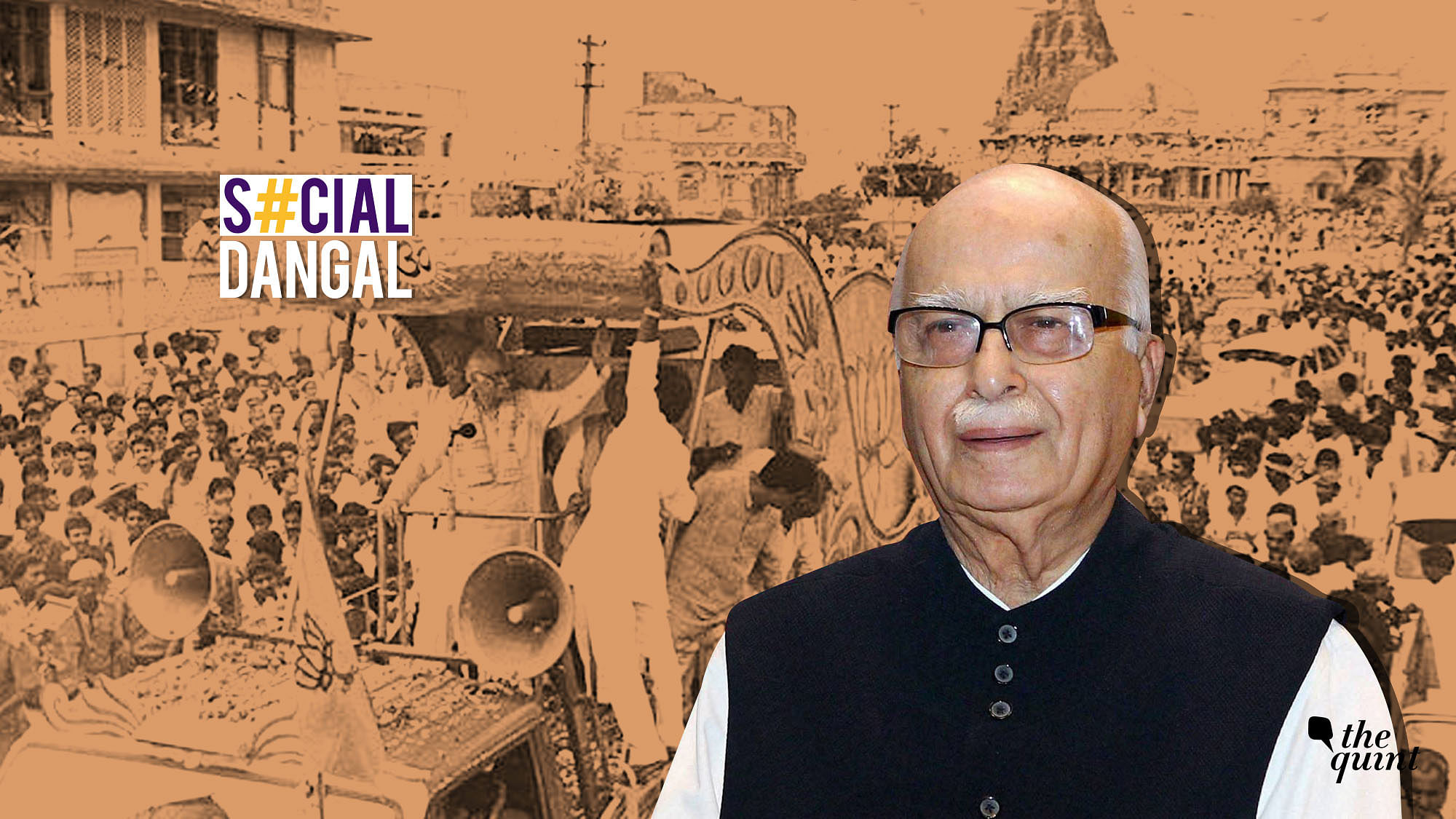LK Advani led the Rath Yatra in the 1990s that led to the demolition of Babri Masjid.&nbsp;