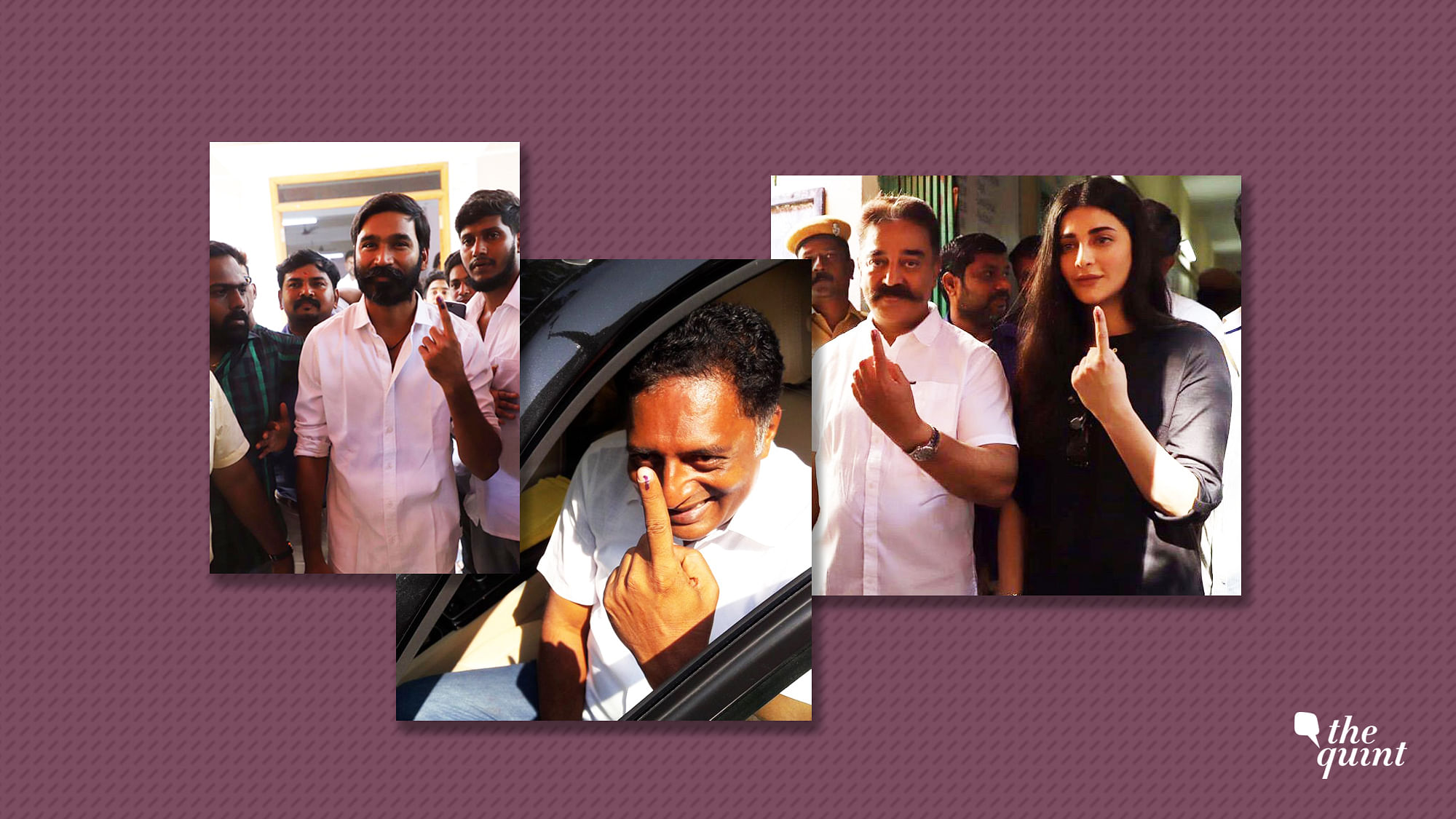 A slew of actors and stars turned out to cast their vote in Tamil Nadu and Karnataka on 18 April.