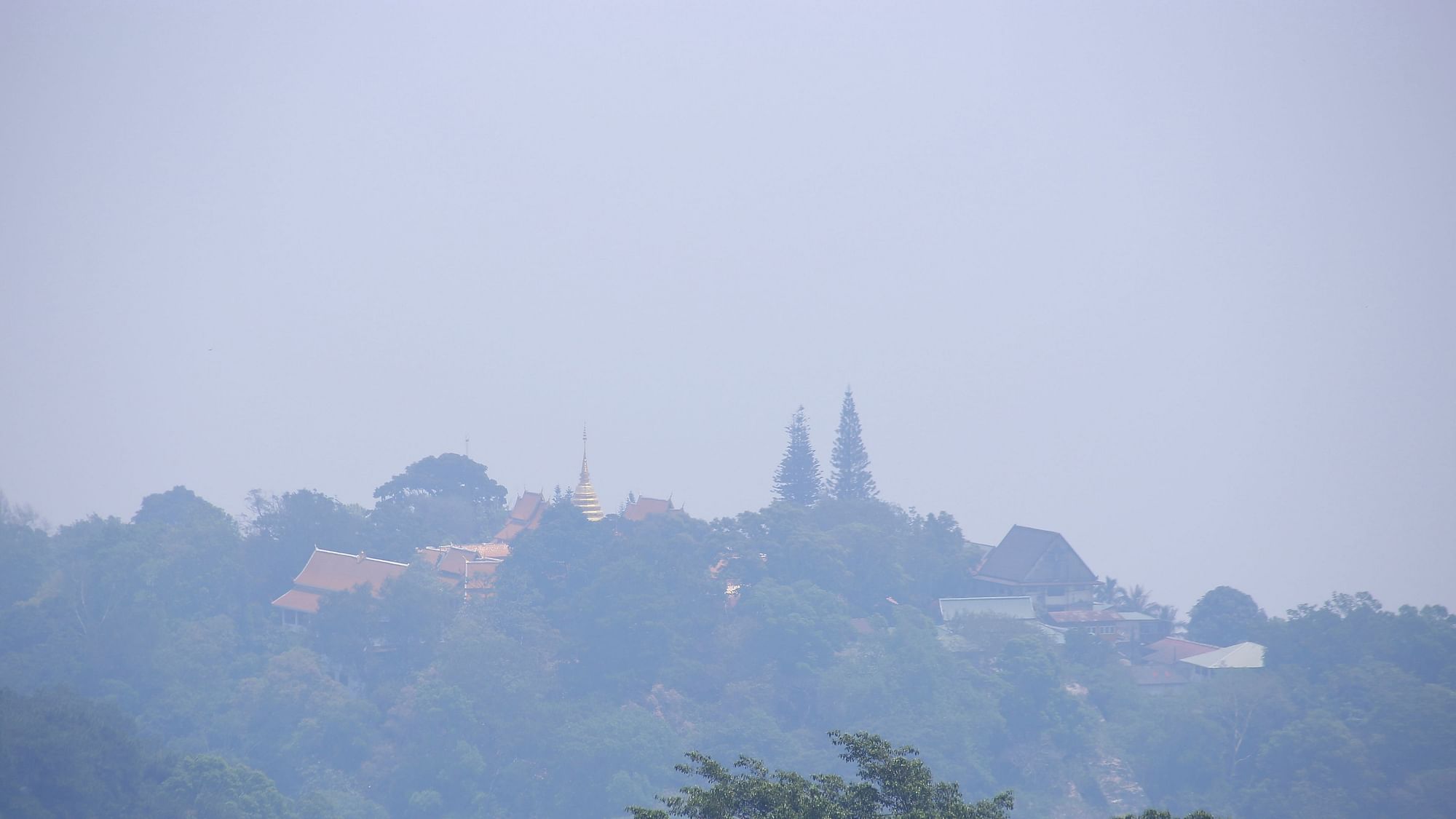 Smog covered Thailand.