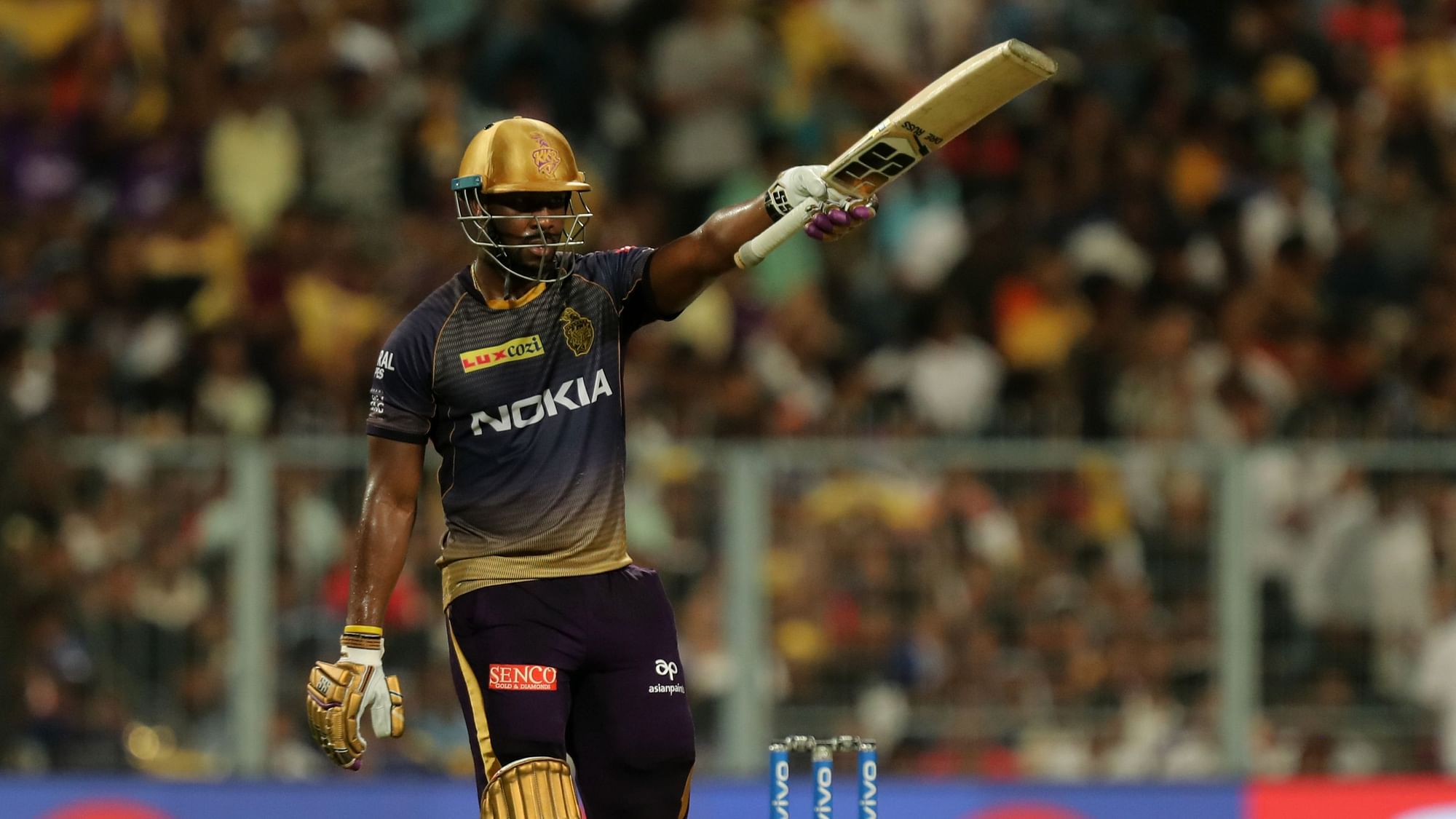 Shubman Gill and Andre Russell powered Kolkata Knight Riders to a massive 232/2 against Mumbai Indians at the Eden Gardens.