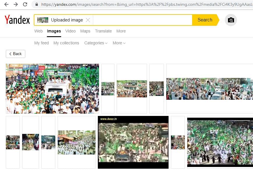 The pics used to draw a comparison are not from Rahul’s or Modi’s rallies.