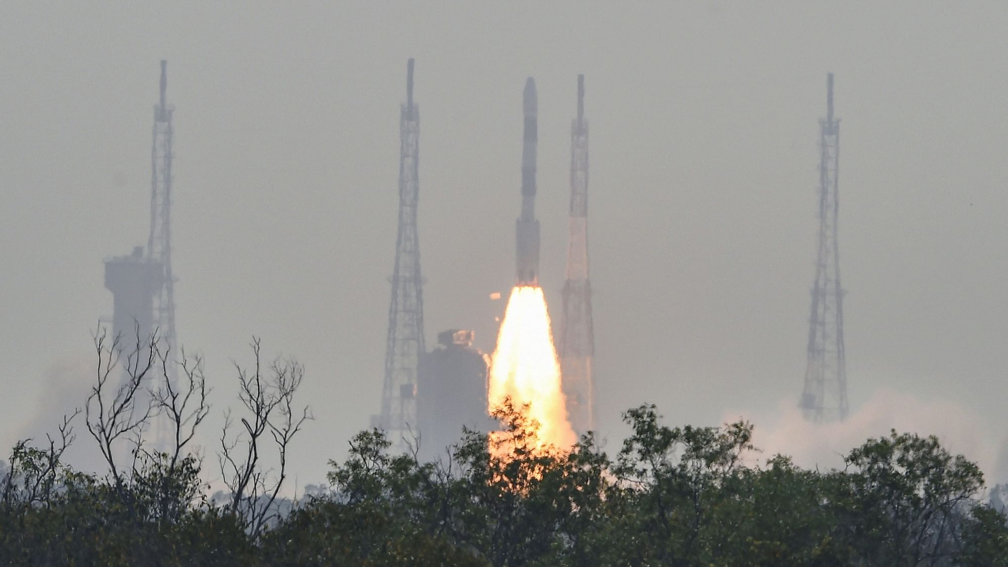 ISRO successfully launched the EMISAT and 28 other foreign satellites on-board the PSLV-C45 from Sriharikota on Monday, 1 April.
