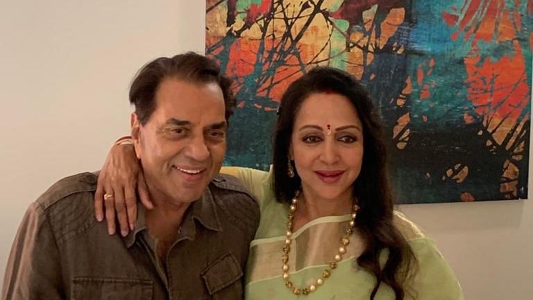 “Today is also a special day for me! Dharamji is here in Mathura to campaign for a whole day on my behalf,” Hema tweeted.