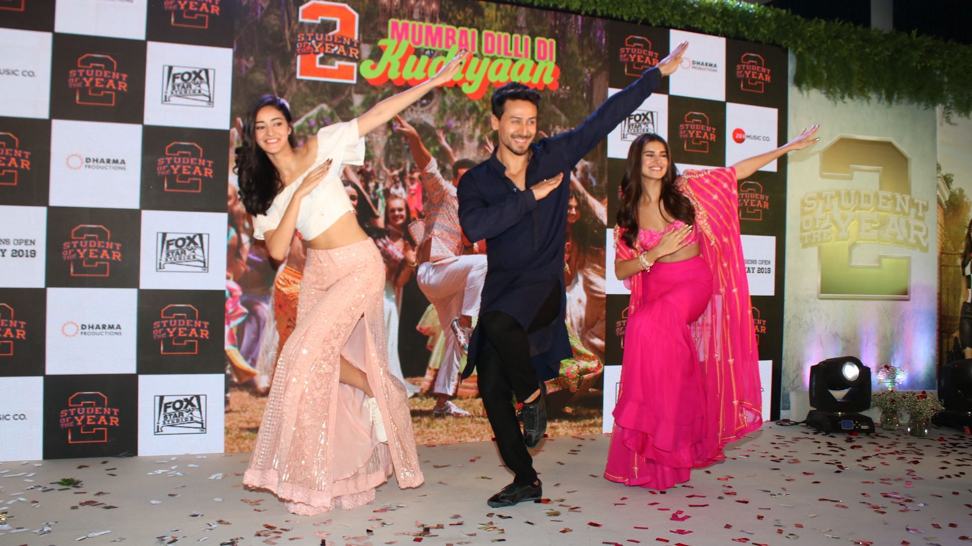 Tiger Shroff, Ananya Panday and Tara Sutaria dance to the song.