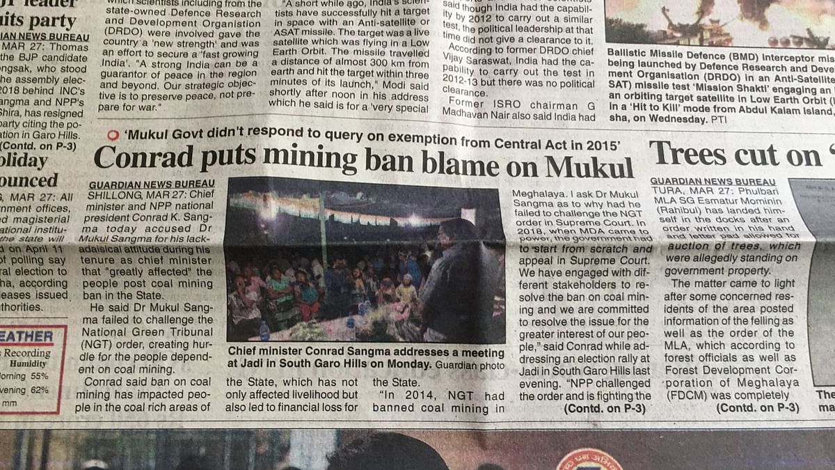 The politics over the illegal coal mines of Meghalaya. 