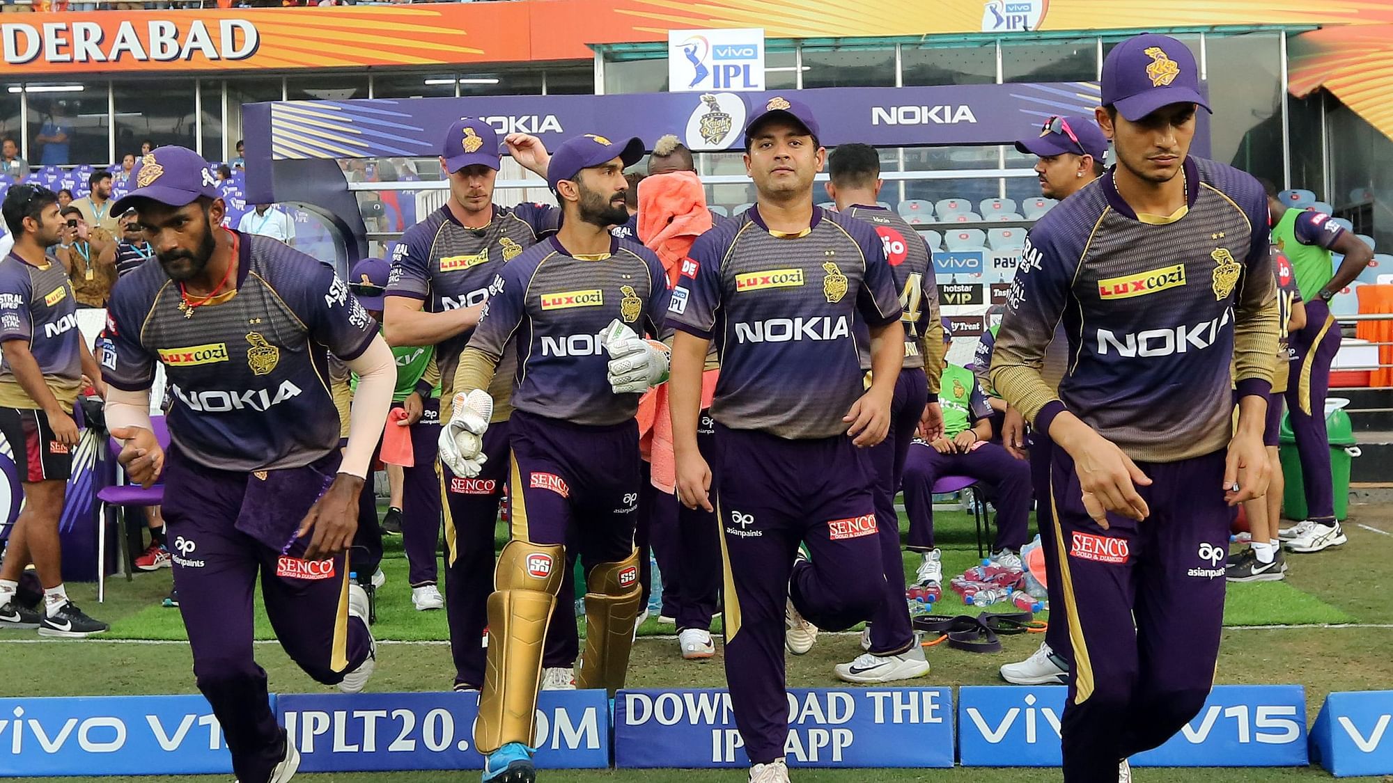 Playing Sunrisers Hyderabad, Kolkata Knight Riders lost by 9 wickets.