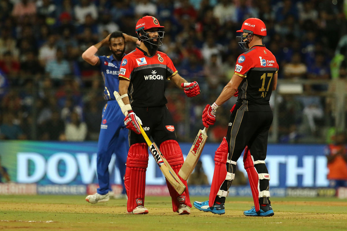 Put into bat, Royal Challengers Bangalore scored 171 for 7 in their IPL match against Mumbai Indians.