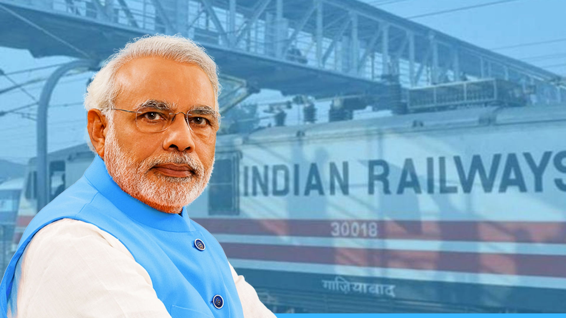 Tickets carrying photographs of PM Modi were issued to passengers at Barabanki railway station.