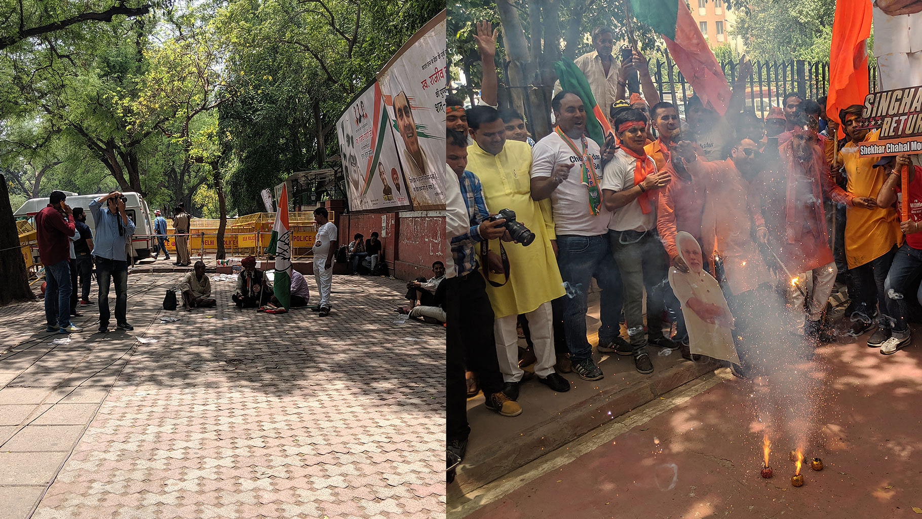 Early Trends Fire Up BJP HQ, Empty Out Congress Offices