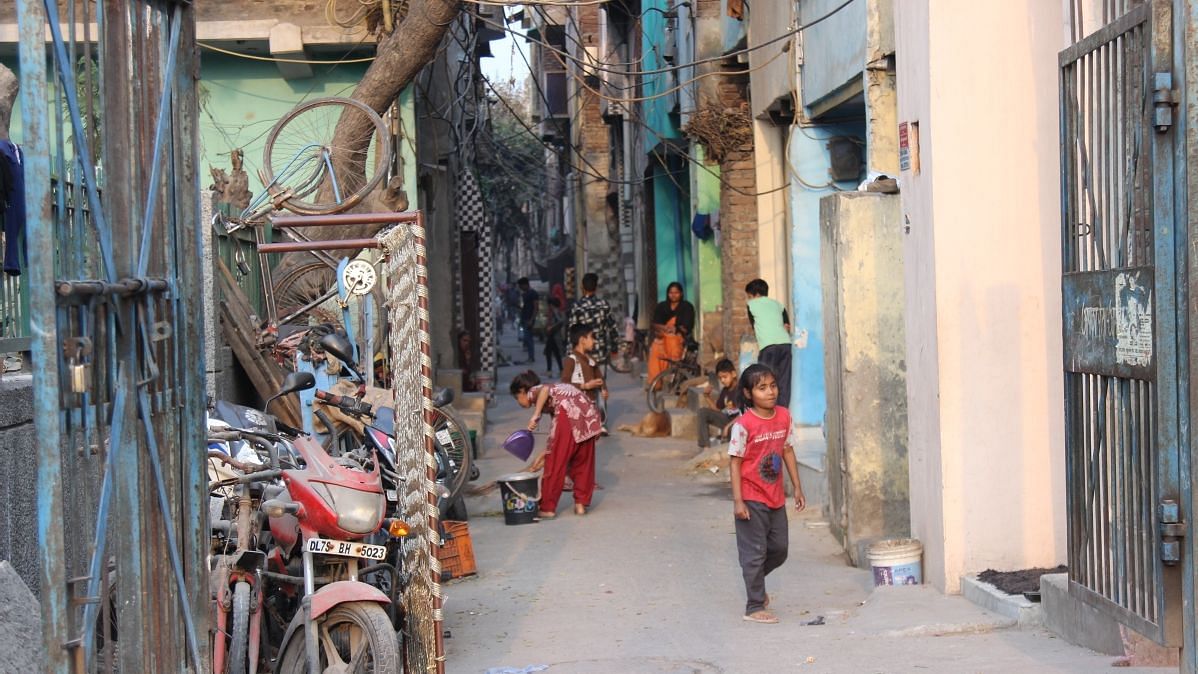 Trilokpuri is a locality in New Delhi where around 500 tiny quarters are cramped in 40 blocks each.
