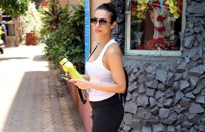 Mumbai: Actress Malaika Arora seen at Mumbai