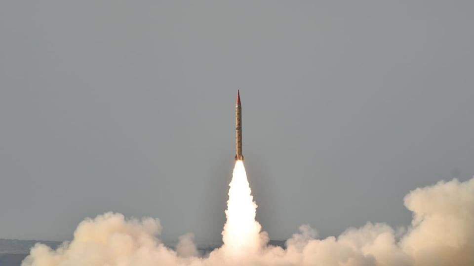 Pakistan test-fired Shaheen II, a surface-to-surface ballistic missile.