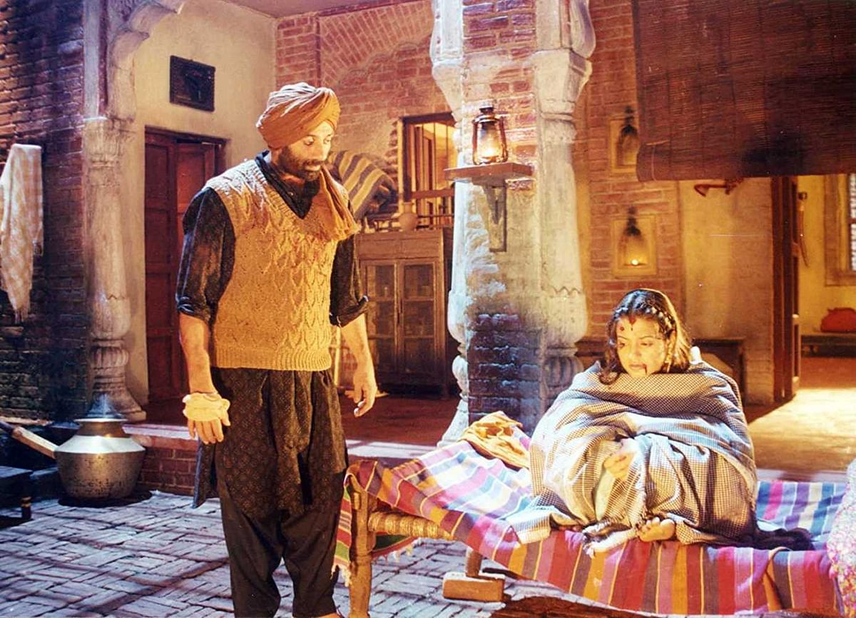 A machismo-infused Sunny Deol and his ‘dhai kilo ka haath’ in Gadar.