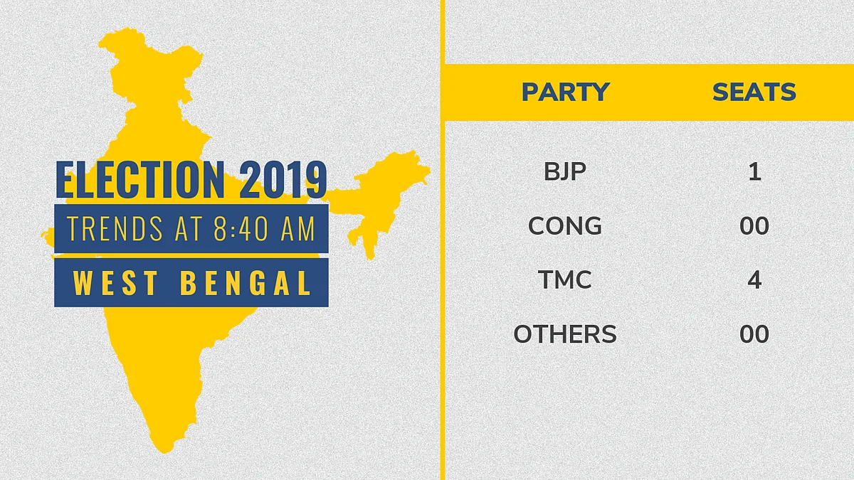 West Bengal LS Polls: TMC Wins 22 Seats, BJP Close Behind With 18