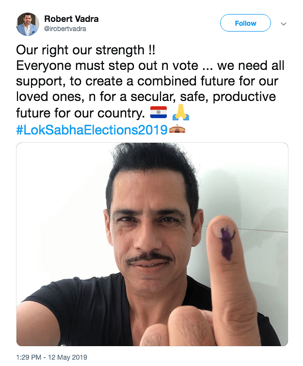 The post was later deleted, and Vadra put out another one where the Indian flag was correctly represented.
