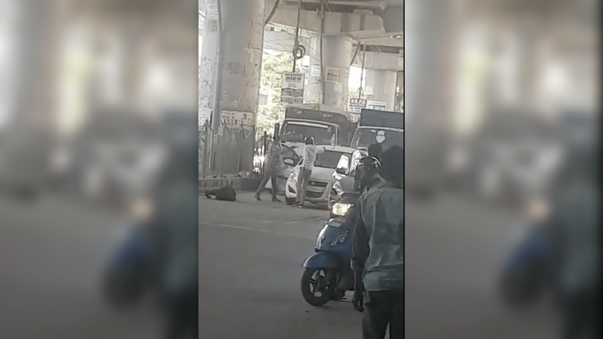 Video of the shootout between two rival gangs near the Dwarka Mor metro station.