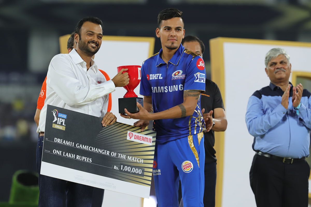 Full list of all the awards handed out at the end of the 2019 IPL final.