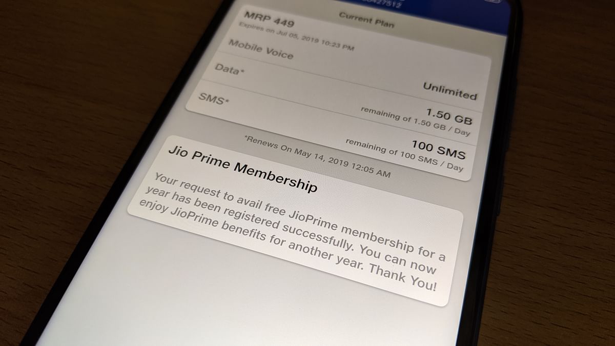 The telco is offering  free-of-cost extension of Prime membership for users who had signed up early.
