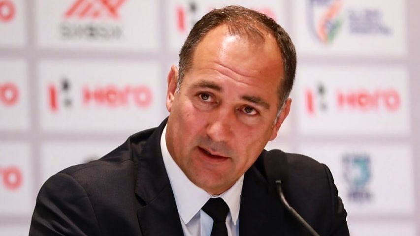 Igor Stimac during his first press conference in New Delhi on Friday, 24 May.