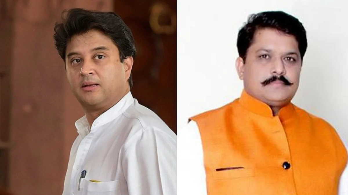 Congress’ Jyotiraditya Scindia is fighting his traditional seat of Guna against BJP’s KP Yadav.