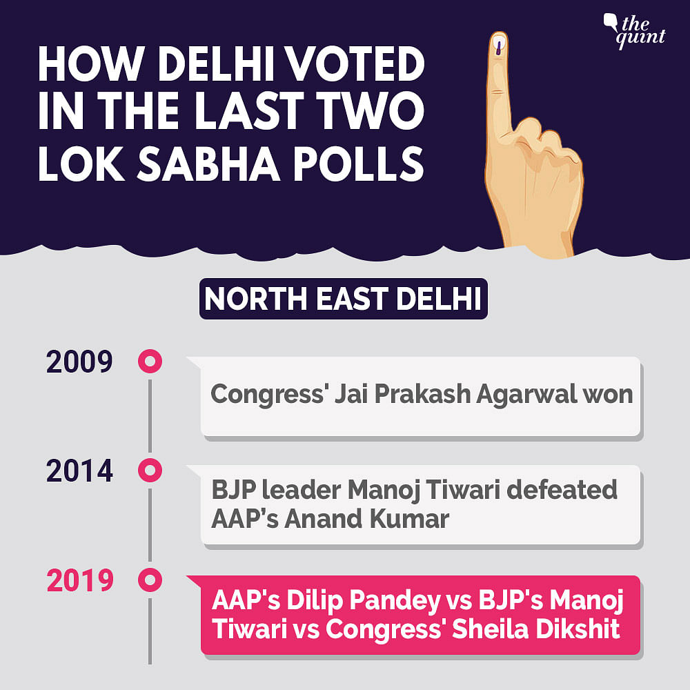 Delhi is up for a three-way battle on all 7 Lok Sabha seats in the sixth phase of the ongoing elections on 12 May.