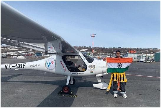 Pandit achieved the feat around midnight Monday-Tuesday (May 13-14) when she landed her tiny aircraft in Canada