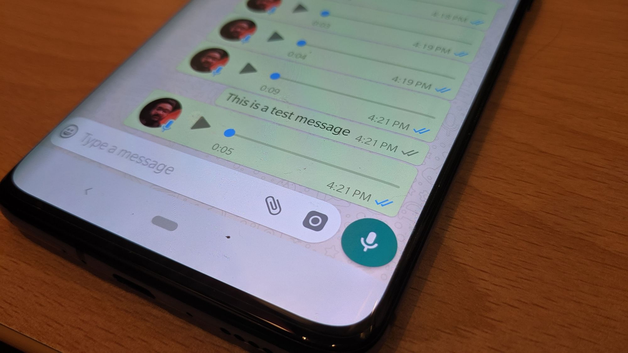 WhatsApp lets you send audio notes to people.