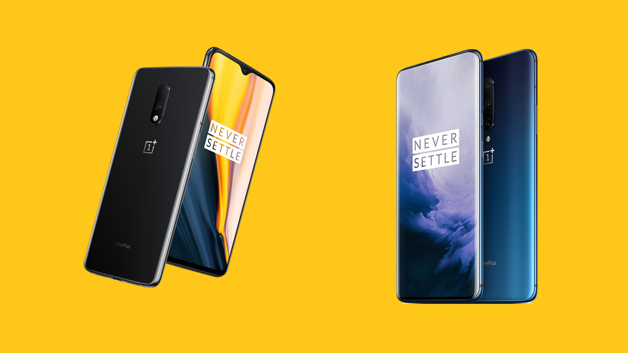 OnePlus 7 (left) and OnePlus 7 Pro (right)