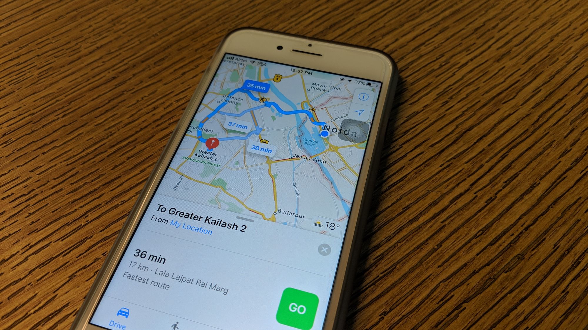 Maps stores your location history on the device.&nbsp;
