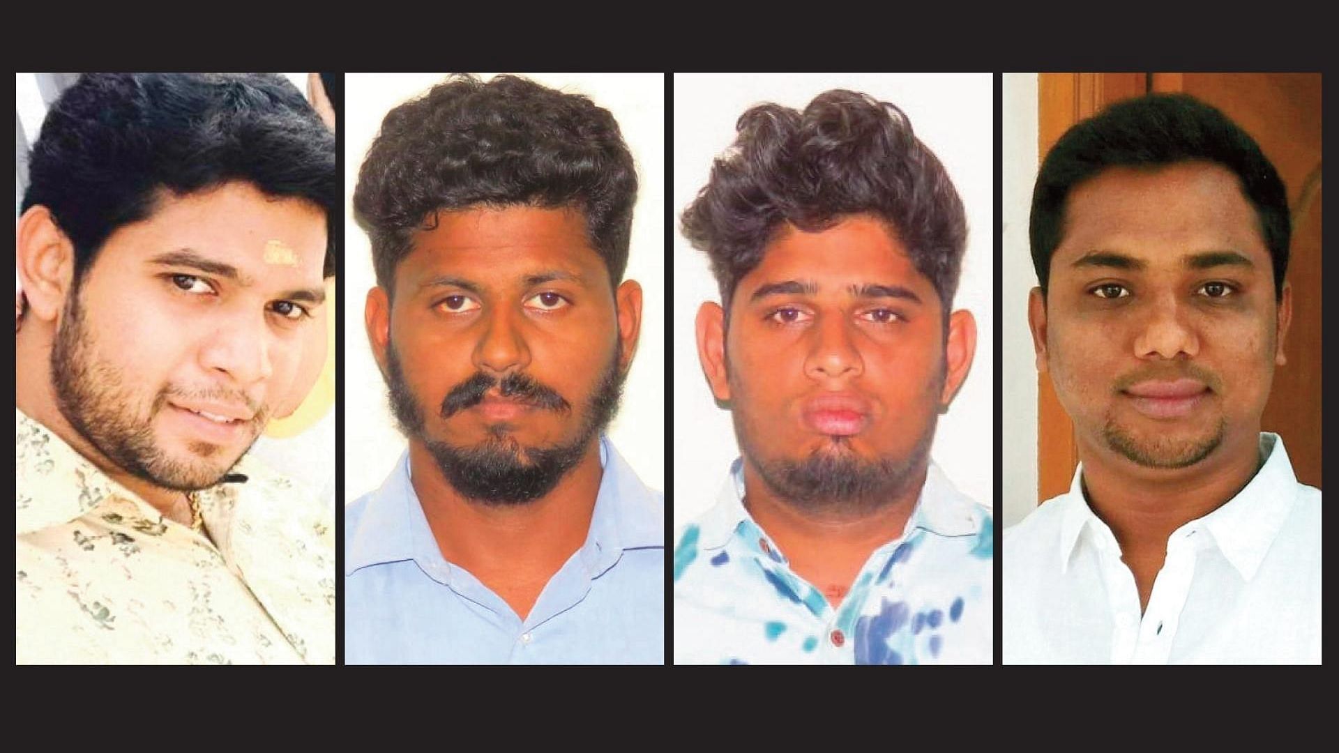 Thirunavukkarasu, Sabarirajan, Vasanthakumar and Satish - the four youths who were arrested in connection with the sexual assault of young girls in Pollachi, Tamil Nadu.