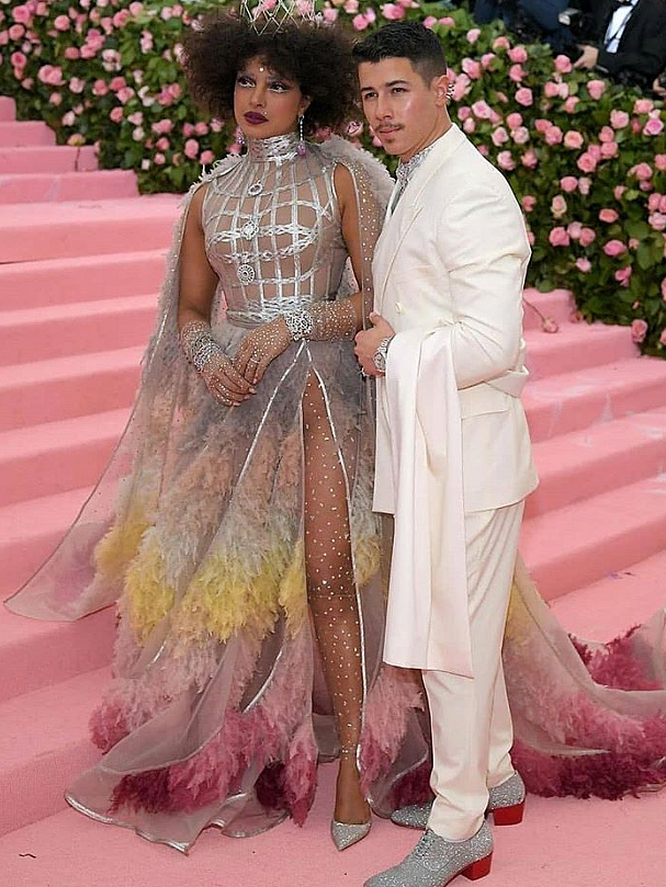 Nick Jonas and Priyanka Chopra at MET Gala 2019. 