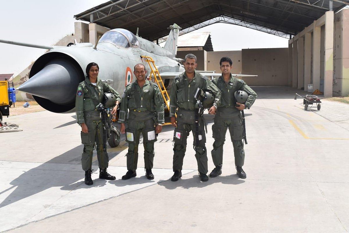 Flight Lt Bhawana Kanth completed Day Operational syllabus on MiG-21 Bison aircraft on Wednesday.
