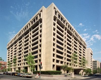 The headquarters building of the International Monetary Fund in Washington. (Photo: IANS/IMF)