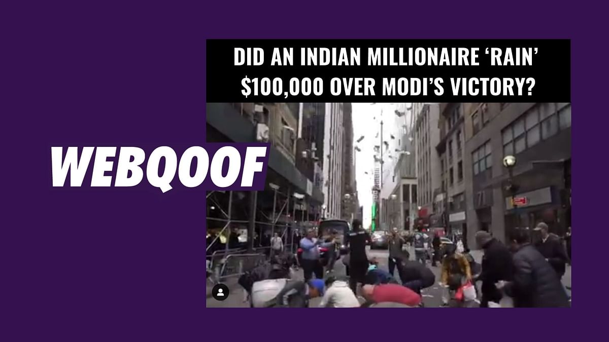 Did an Indian Millionaire ‘Rain’ $100,000 After Modi’s Victory?