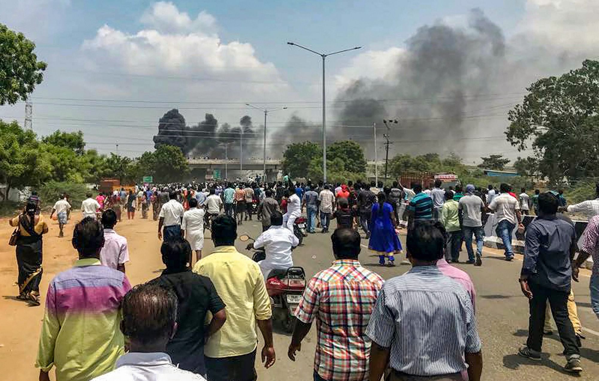 Still from the anti-Sterlite protest in Thoothukudi in May 2018.