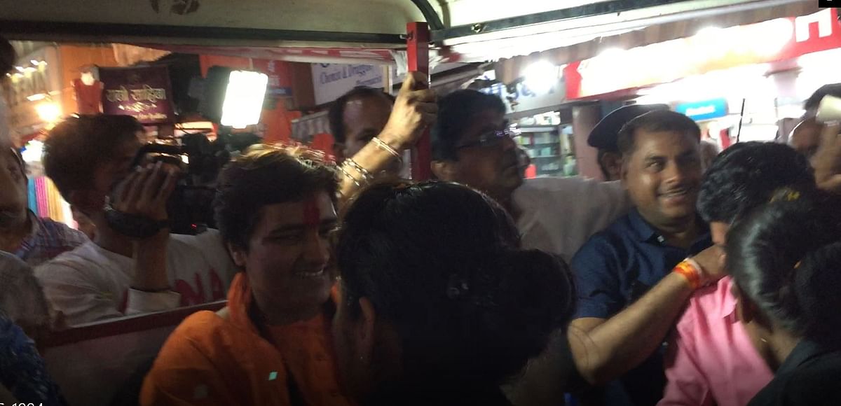 Pragya Singh Thakur  avoided  questions when The Quint’s reporter went on a campaign trail with the leader.