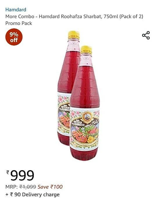 RoohAfza Sold at 5 Times Higher Than Its Market Price on Amazon