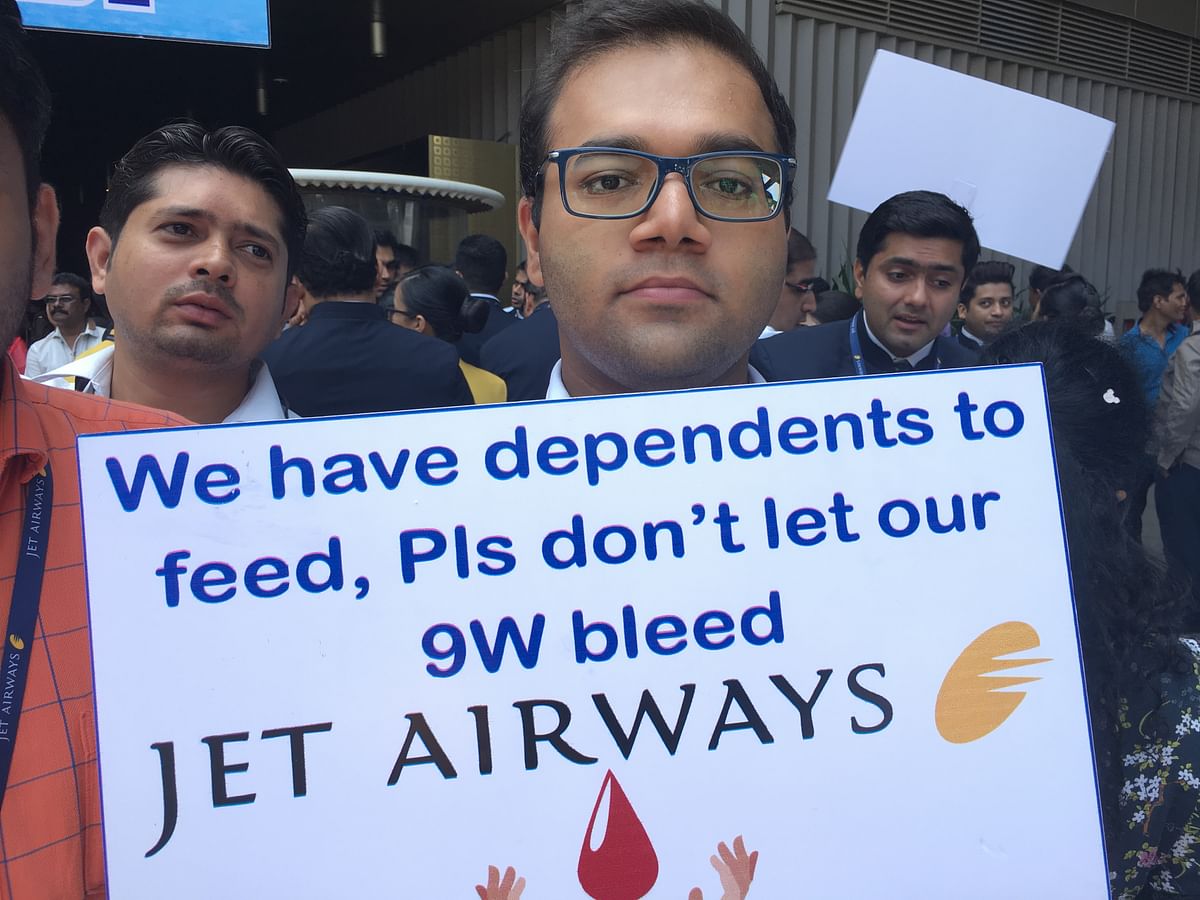 “We’re just somehow surviving one day at a time,” say Jet Airways employees who haven’t received salaries for months