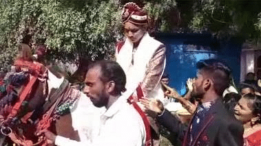 The privileged caste members of Lhor village in Kadi taluka were allegedly unhappy with the groom’s move of riding the horse.