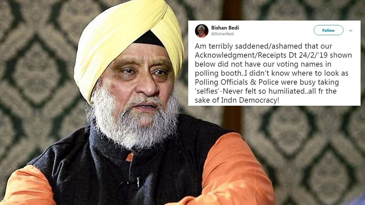 ‘Humiliated’: Bishan Bedi After  Name Missing From Voters’ List