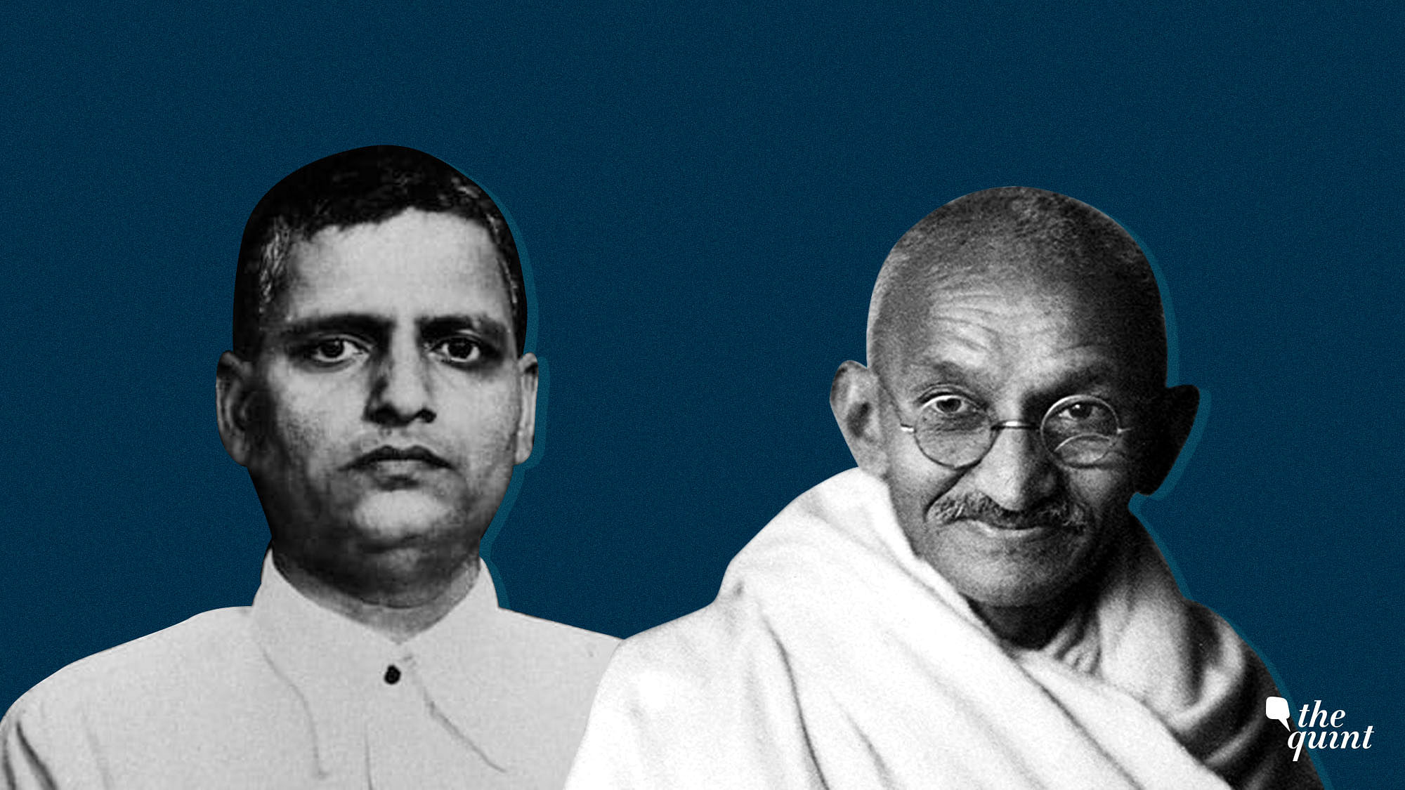Image of Gandhi (R) and Godse (his assassin), used for representational purposes.