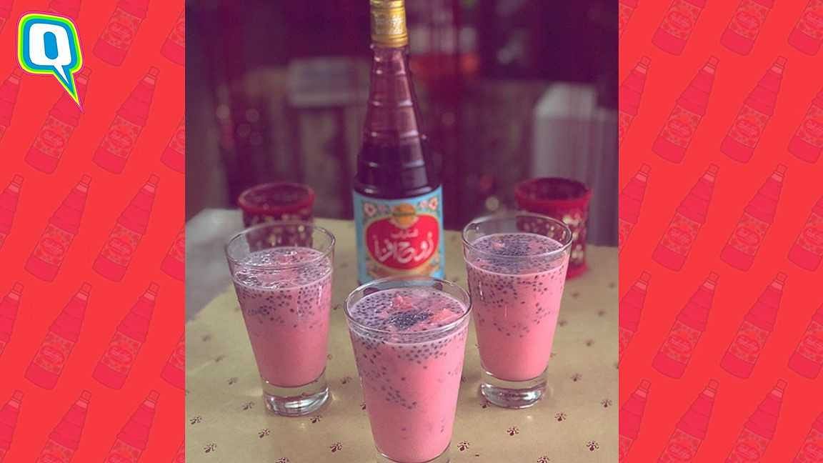 (Photo :RoohAfza Print Ad Modified by The Quint)