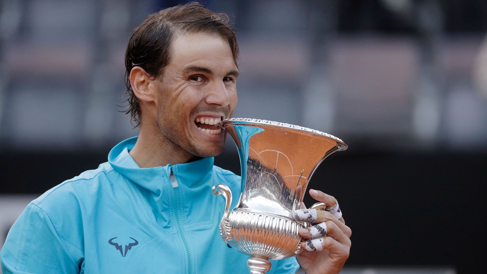 Nadal has now won nine trophies at the clay-court event in the Italian capital, a record in the history of the tournament.