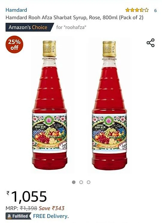 RoohAfza Sold at 5 Times Higher Than Its Market Price on Amazon