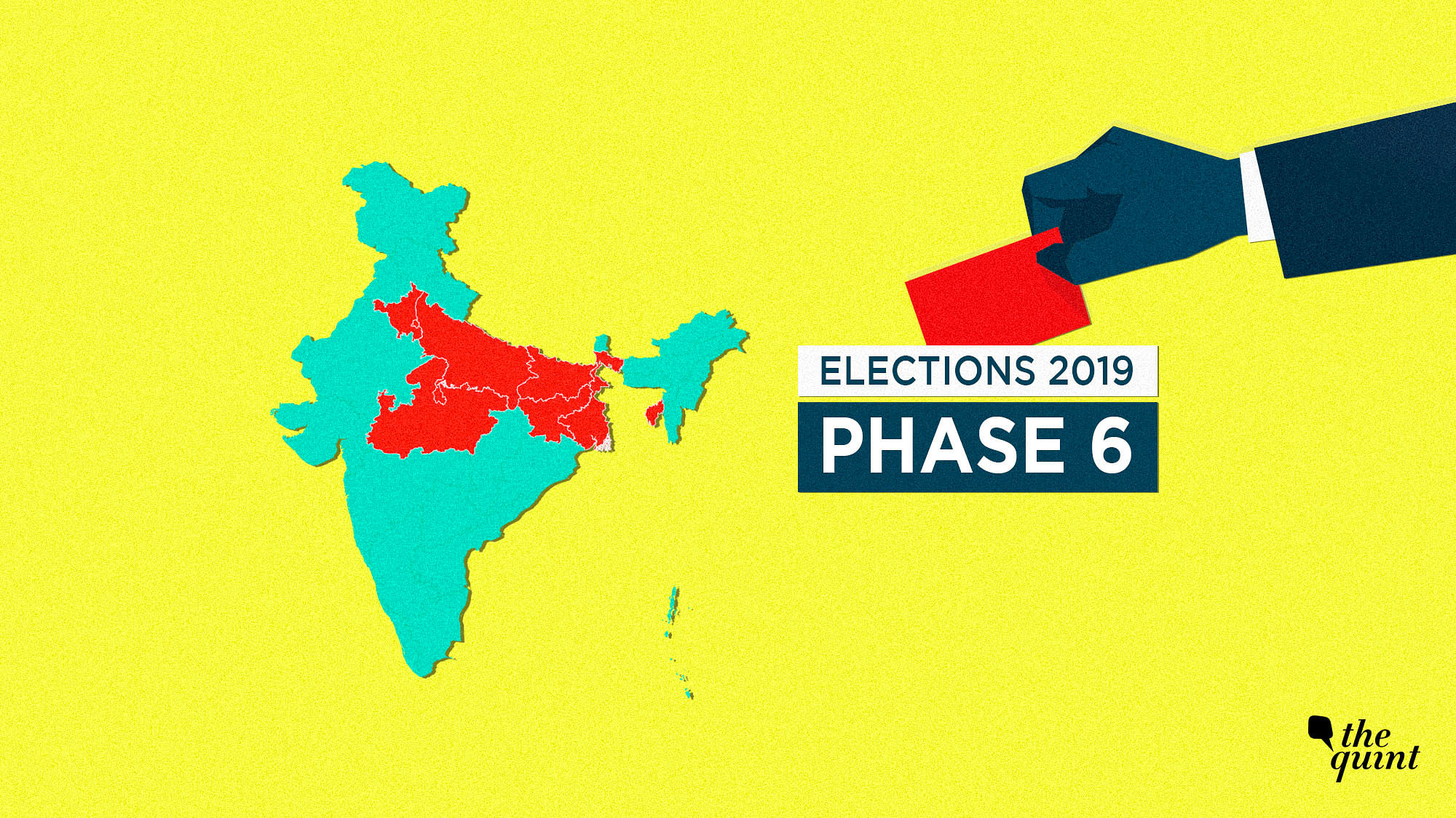 The sixth phase of polling is being held in 60 constituencies spread across eight states.