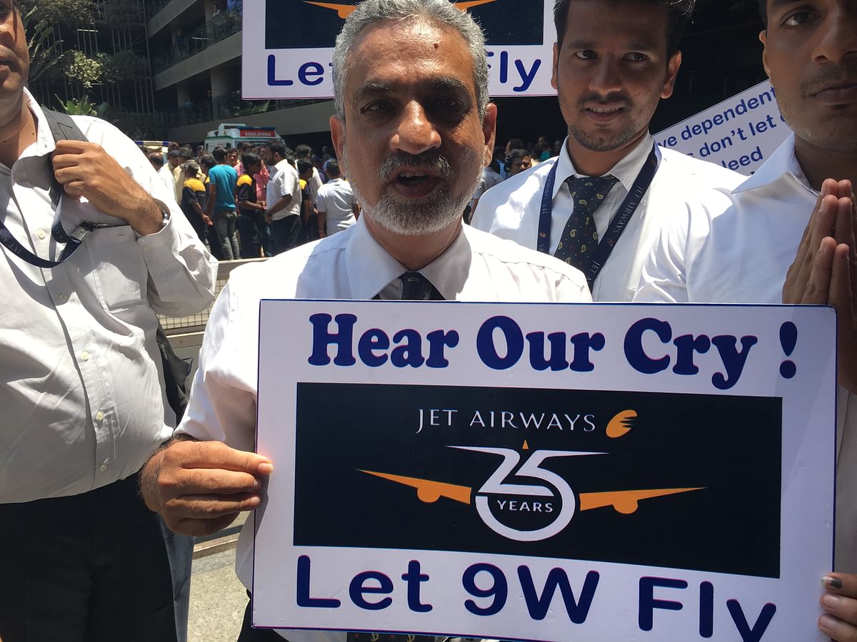 “We’re just somehow surviving one day at a time,” say Jet Airways employees who haven’t received salaries for months