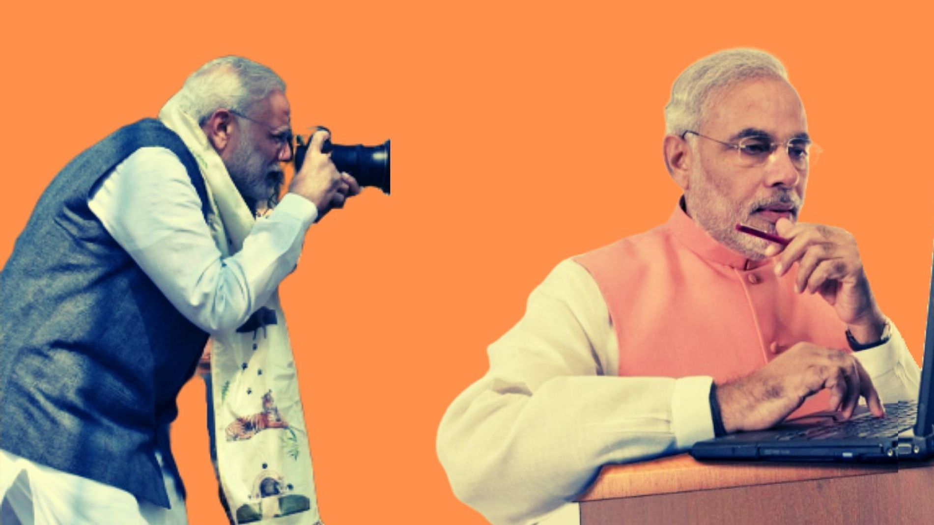 PM Modi claimed that he was one of the early adopters of email, and had used a digital camera as far back as 1988.