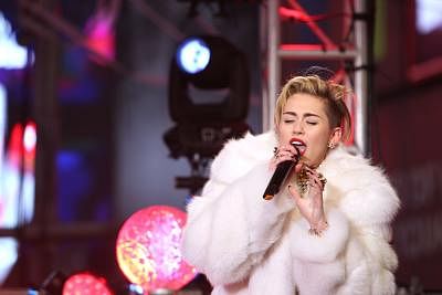 Miley Cyrus. (Xinhua/Cheng Li) (srb)