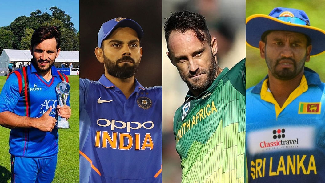 Gulbadin Naib, Virat Kohli, Faf du Plessis and Dimuth Karunaratne will be gunning to reach the 2019 ICC World Cup final on 14 July, 2019.
